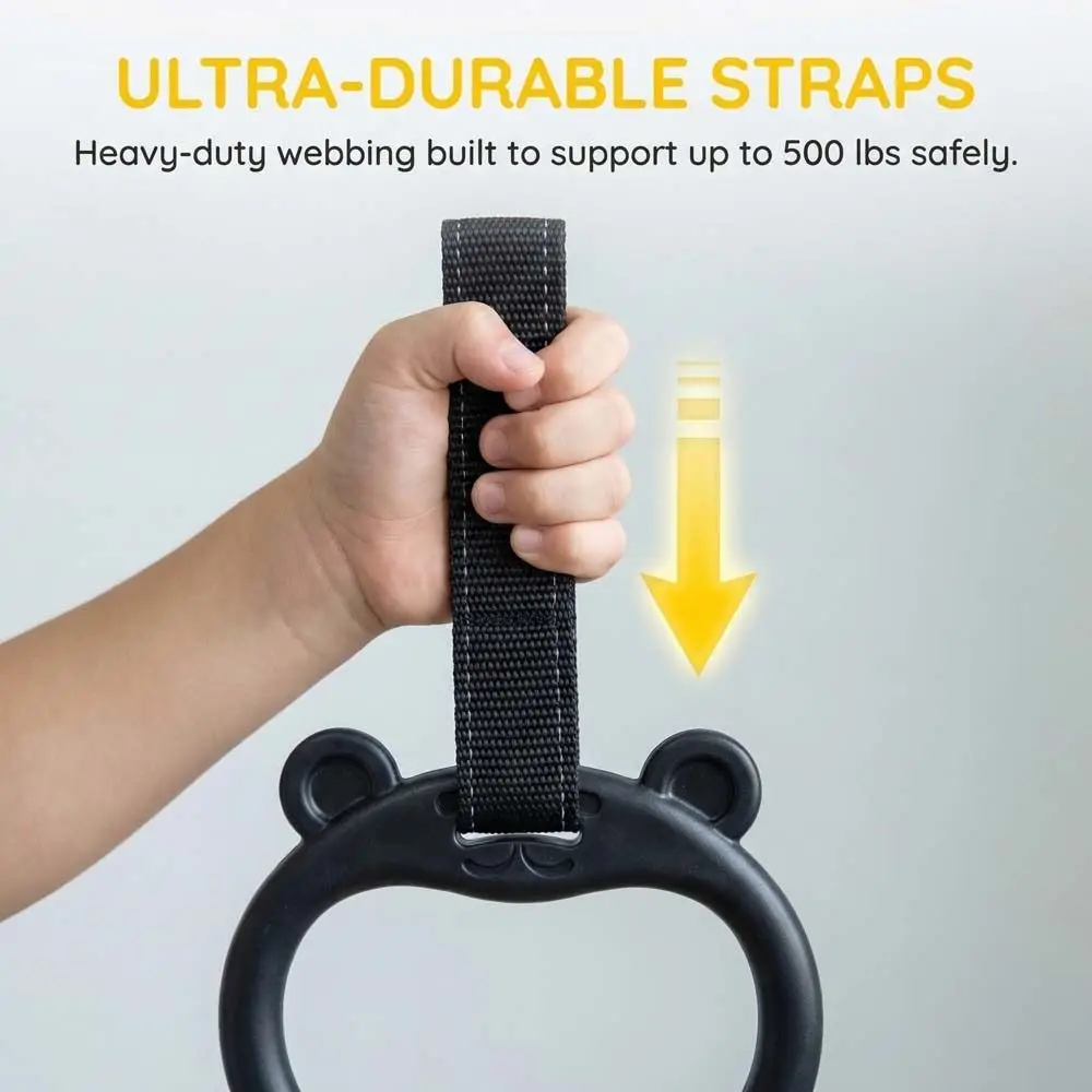 With Straps Gymnastic Rings Durable Adjustable Straps Pull Up Bar Comfortable Non-Slip Fitness Exercise Ring Gymnastics Practice
With Straps Gymnastic Rings Durable Adjustable Straps Pull Up Bar Comfortable Non-Slip Fitness Exercise Ring Gymnastics Practice