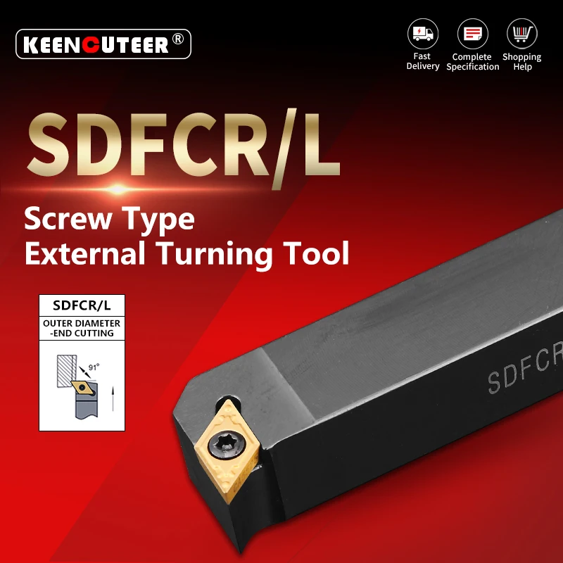 Токарный инструмент SDFCR1212 SDFCR1616 SDFCR2020 SDFCR2525, внешний токарный станок SDFCR SDFCL, держатель токарного станка с ЧПУ, режущий стержень
Токарный инструмент SDFCR1212 SDFCR1616 SDFCR2020 SDFCR2525, внешний токарный станок SDFCR SDFCL, держатель токарного станка с ЧПУ, режущий стержень