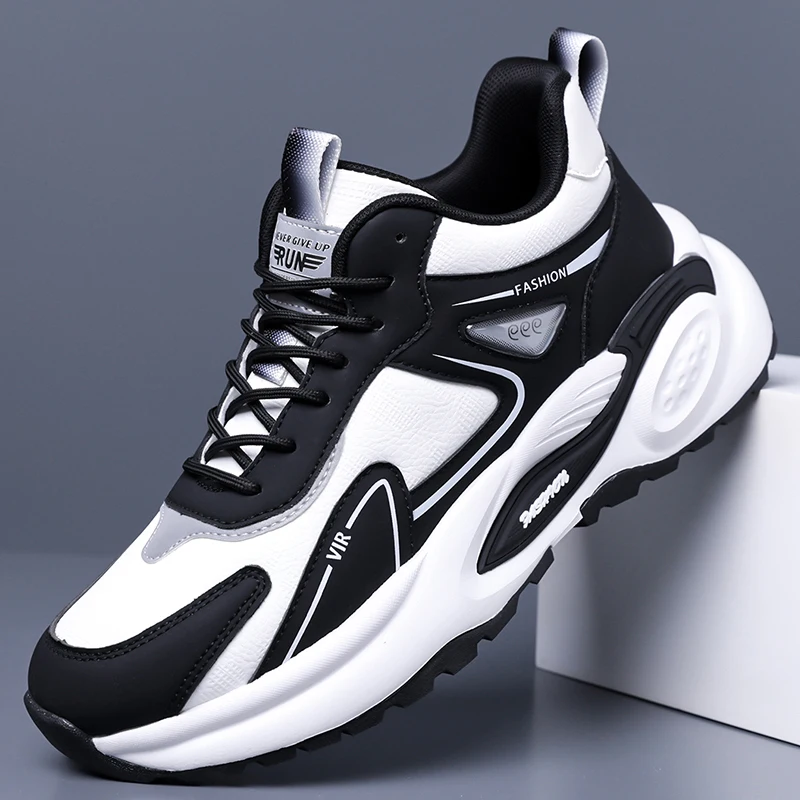 Sports and leisure shoes, men's shoes, marathon oversized air cushioned shoes, fly woven all season rubber, wear-resistant, anti
Sports and leisure shoes, men's shoes, marathon oversized air cushioned shoes, fly woven all season rubber, wear-resistant, anti