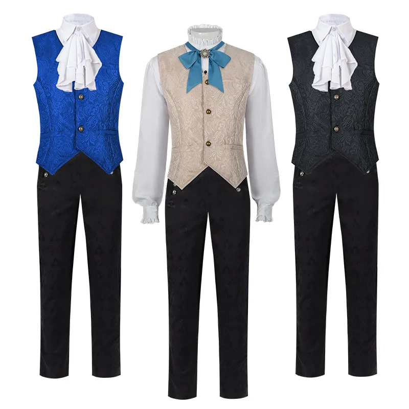 Men Medieval Riveted Vest Distressed Leather Waistcoat with Adjustable Buckles, Renaissance Short Vest for Halloween Roleplay
Men Medieval Riveted Vest Distressed Leather Waistcoat with Adjustable Buckles, Renaissance Short Vest for Halloween Roleplay
