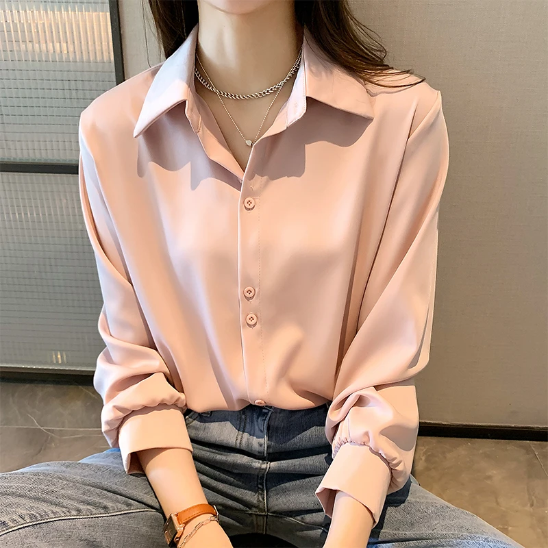 Korean Style Women Shirts 2022 New Spring Summer Long Sleeve Chiffon Blouses S-3XL Single Breasted Loose Ladies Office Shirt
Korean Style Women Shirts 2022 New Spring Summer Long Sleeve Chiffon Blouses S-3XL Single Breasted Loose Ladies Office Shirt