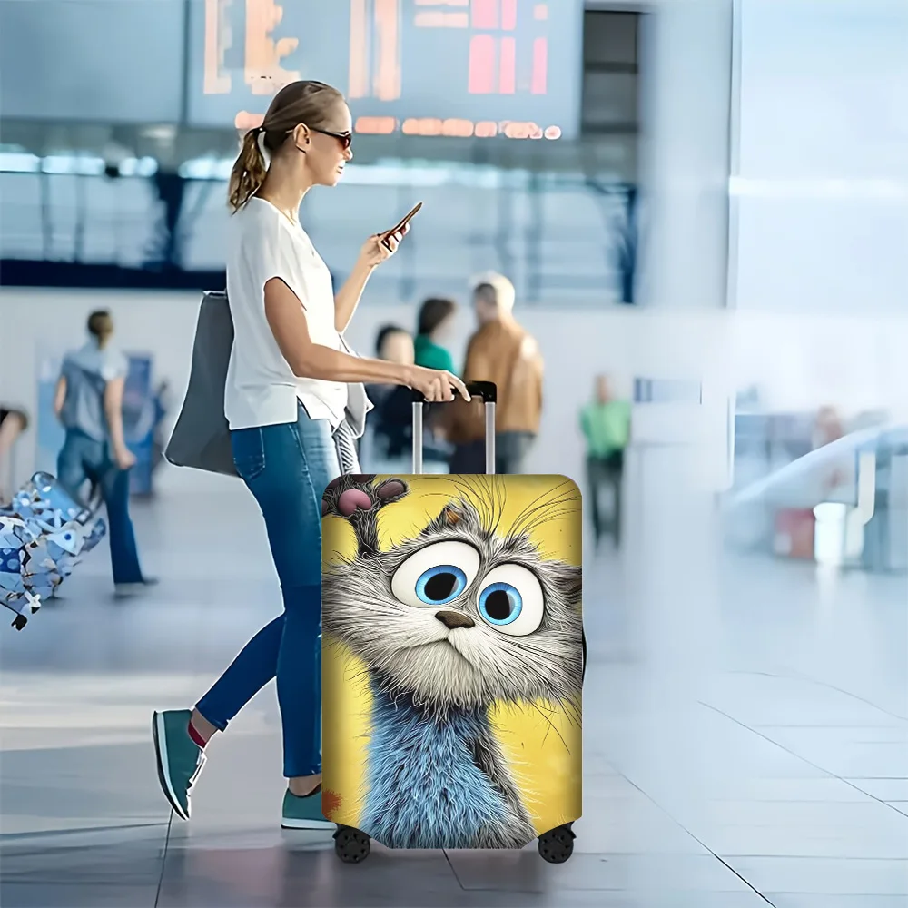 1PC Whimsical Blue Eye Bioprint Luggage Cover for 18-32 inch luggage; dust and elastic travel accessories to effectively prot
1PC Whimsical Blue Eye Bioprint Luggage Cover for 18-32 inch luggage; dust and elastic travel accessories to effectively prot