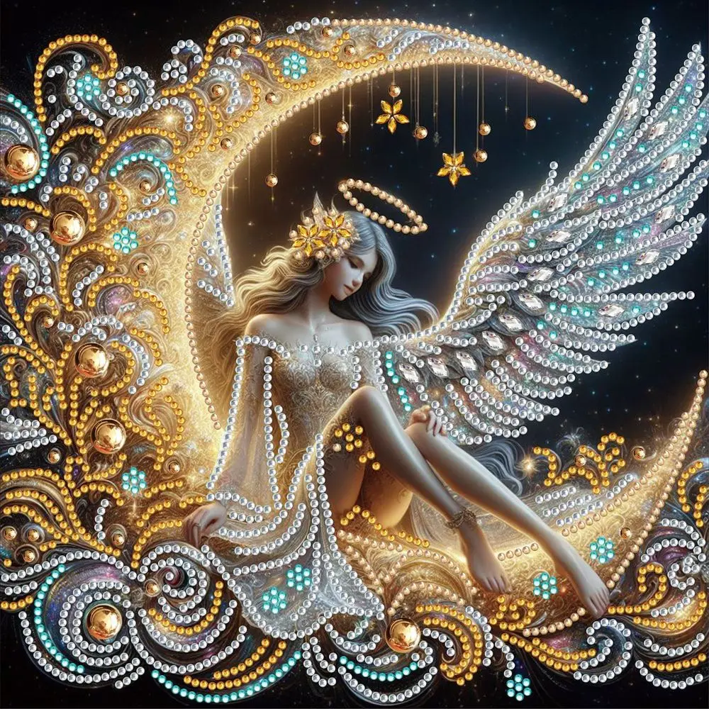 RUOPOTY 5D DIY Diamond Painting Alien Special Diamond Moon Angel Birthday Gift Bedroom Decoration Home Furnishing Decoration
RUOPOTY 5D DIY Diamond Painting Alien Special Diamond Moon Angel Birthday Gift Bedroom Decoration Home Furnishing Decoration