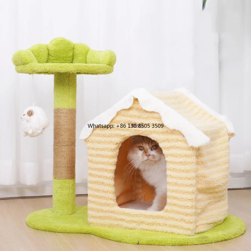 Manufacturer Wholesale Warm Sisal Short Plush Cat Tree House
Manufacturer Wholesale Warm Sisal Short Plush Cat Tree House