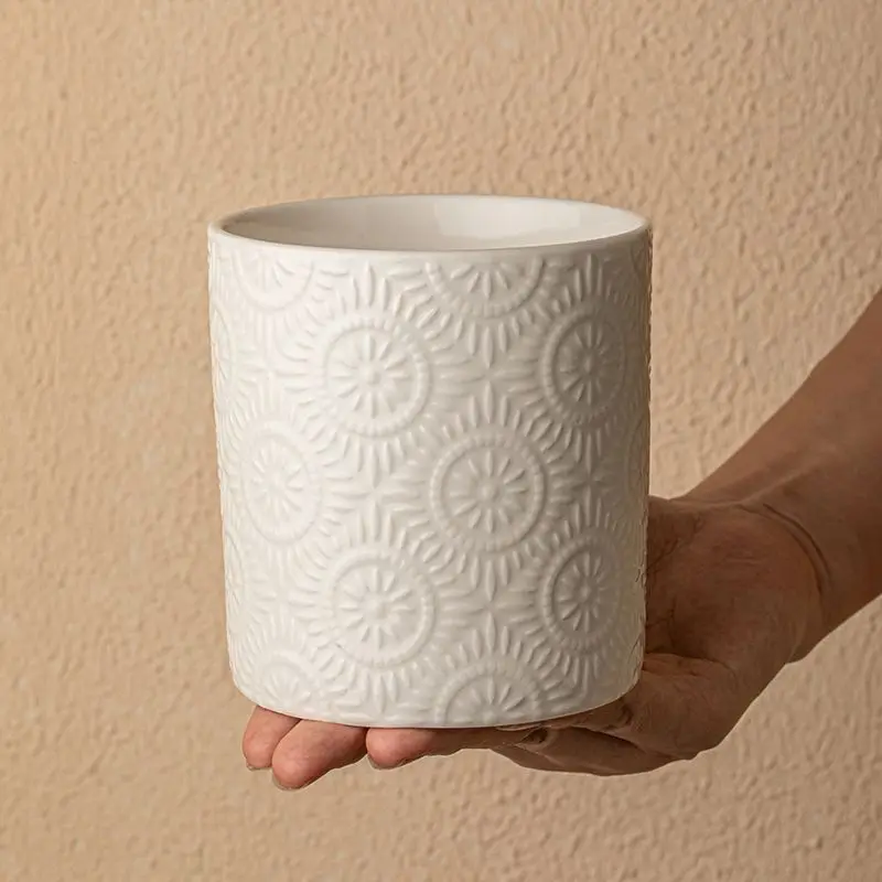 Ceramic Storage Jar Relief Fireworks Ceramic Desktop Decoration Kitchen Knife Fork Spoon Storage Jar Household Storage Jar
Ceramic Storage Jar Relief Fireworks Ceramic Desktop Decoration Kitchen Knife Fork Spoon Storage Jar Household Storage Jar