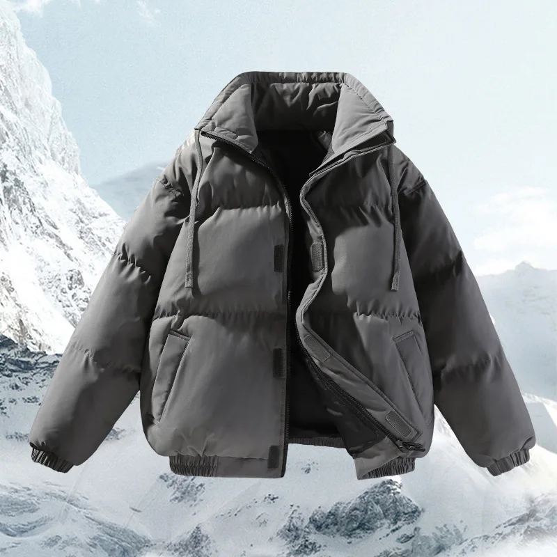 Winter Men Jacket New Simple Solid Color Stand Collar Male Outerwear Thicken Warm Loose Long Sleeve Zipper Soft Man Down Coat
Winter Men Jacket New Simple Solid Color Stand Collar Male Outerwear Thicken Warm Loose Long Sleeve Zipper Soft Man Down Coat