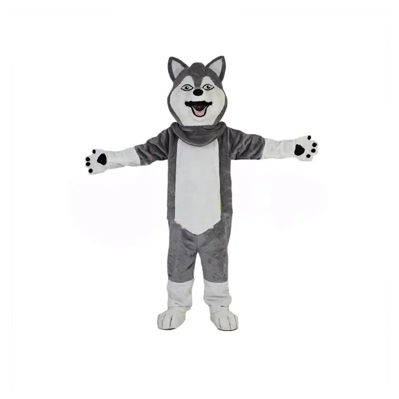 Grey White Wolf Fursuit Husky Dog Mascot Costume Halloween Christmas Fancy Party Dress Advertising Foam Cartoon Doll Clothing
Grey White Wolf Fursuit Husky Dog Mascot Costume Halloween Christmas Fancy Party Dress Advertising Foam Cartoon Doll Clothing