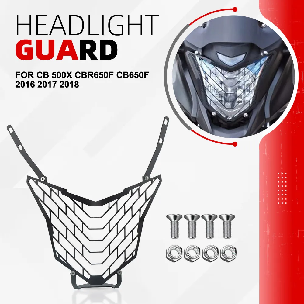 CB500X Headlight Guard For HONDA CB 500X CBR650F CB650F 2016 2017 2018 Motorcycle Headlamp Grill Head Light Protections Cover
CB500X Headlight Guard For HONDA CB 500X CBR650F CB650F 2016 2017 2018 Motorcycle Headlamp Grill Head Light Protections Cover