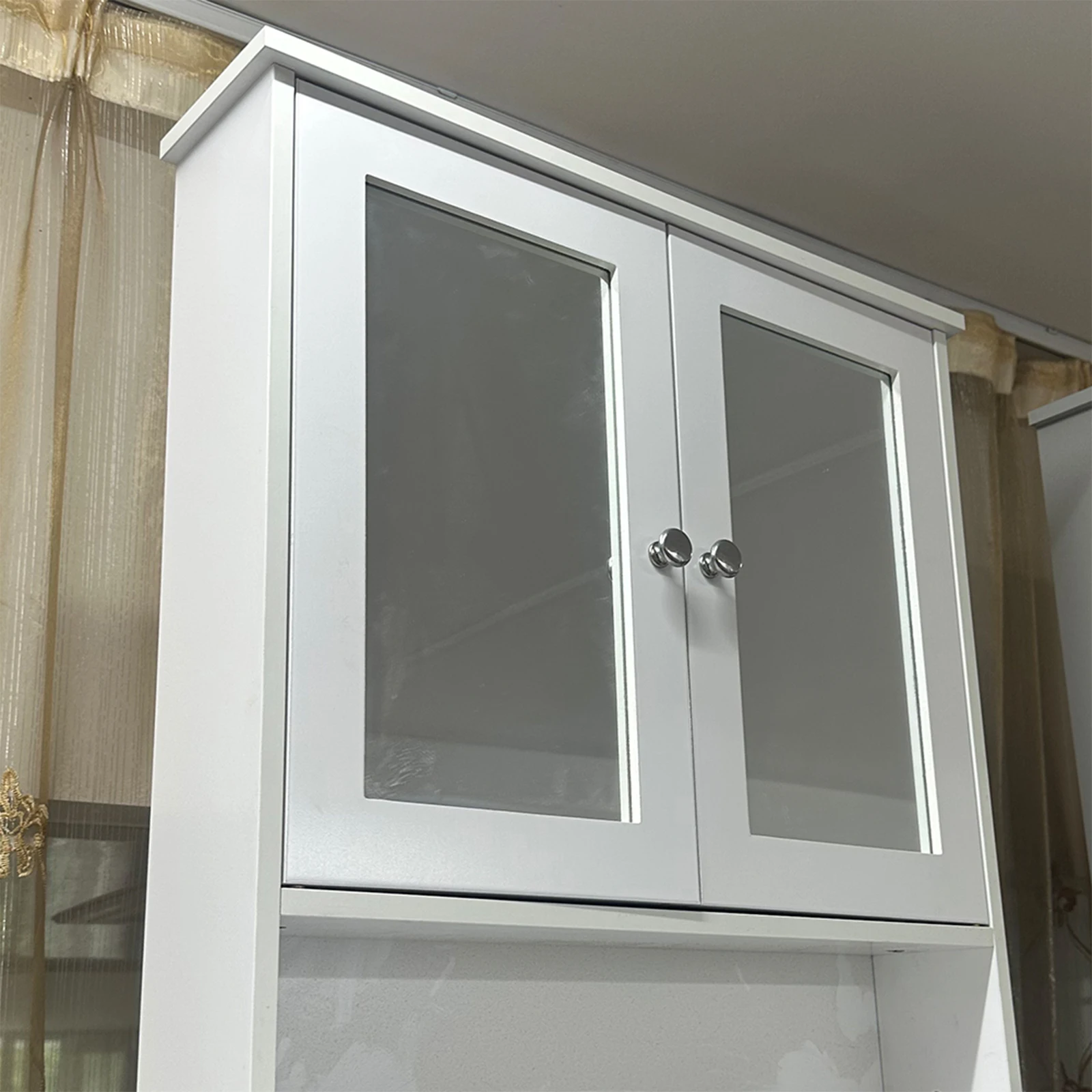 Wall Mounted Mirror Cabinet Waterproof Open Compartment Organizer Wear Resist Simple Toilet Wall Cabinet for Towel Shower Gel
Wall Mounted Mirror Cabinet Waterproof Open Compartment Organizer Wear Resist Simple Toilet Wall Cabinet for Towel Shower Gel