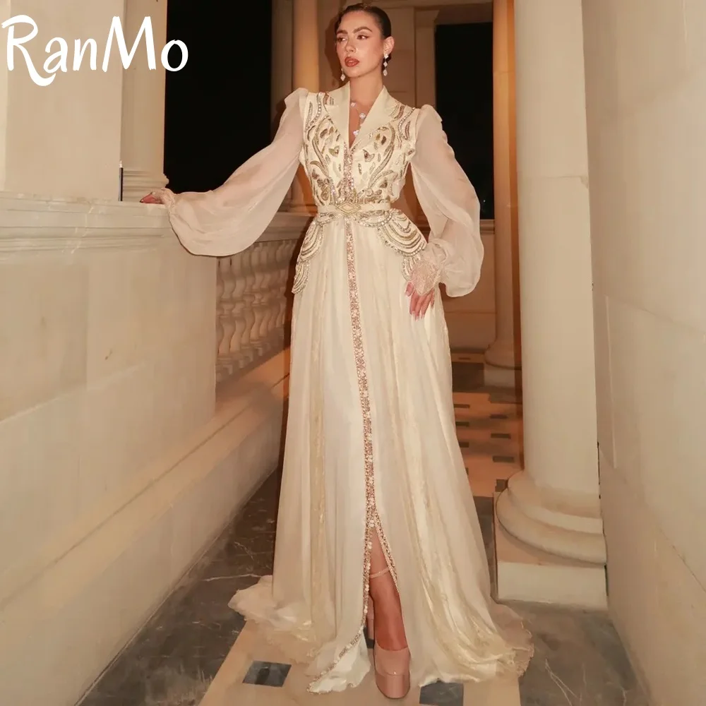 Ranmo Saudi Arabia V-Neck Evening Dress 2026 Full Sleeve Beading A-line Prom Gown Elegant Formal Occasion Long Dress Customized
Ranmo Saudi Arabia V-Neck Evening Dress 2026 Full Sleeve Beading A-line Prom Gown Elegant Formal Occasion Long Dress Customized