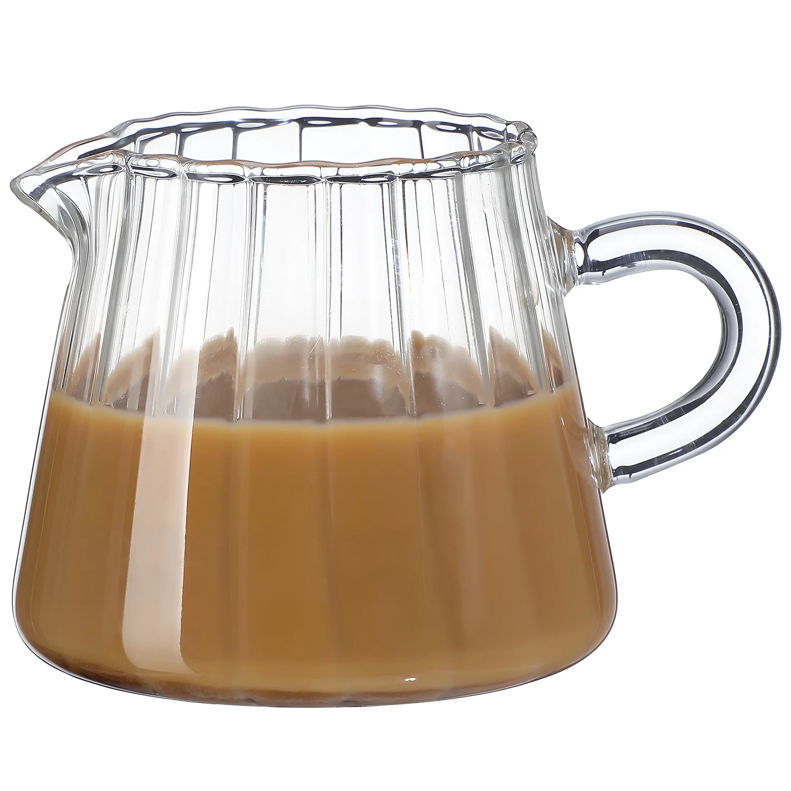 High Borosilicate Glass Milk Pitcher Smooth Polished Surface Versatile for Coffee Tea Milk Frothing Serving Coffee Mug
High Borosilicate Glass Milk Pitcher Smooth Polished Surface Versatile for Coffee Tea Milk Frothing Serving Coffee Mug