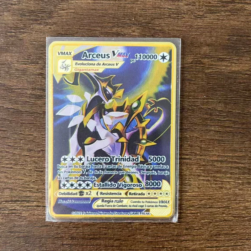 Arceus Rayquaza Points Metal Card Charizard Golden Metal Super Cards English Card Mewtwo Mega Anime Game Collection Gift
Arceus Rayquaza Points Metal Card Charizard Golden Metal Super Cards English Card Mewtwo Mega Anime Game Collection Gift