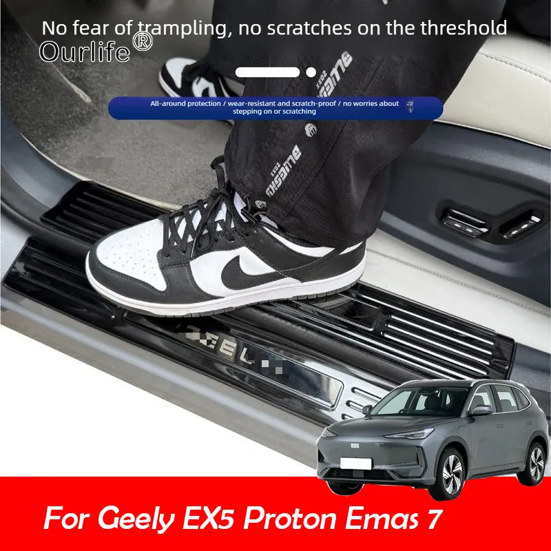 For Geely Galaxy E5 Geely EX5 2026 2027 Proton Emas 7 EV Car Door Sill Guards Protector Threshold Trim Cover Sticker Accessories
For Geely Galaxy E5 Geely EX5 2026 2027 Proton Emas 7 EV Car Door Sill Guards Protector Threshold Trim Cover Sticker Accessories