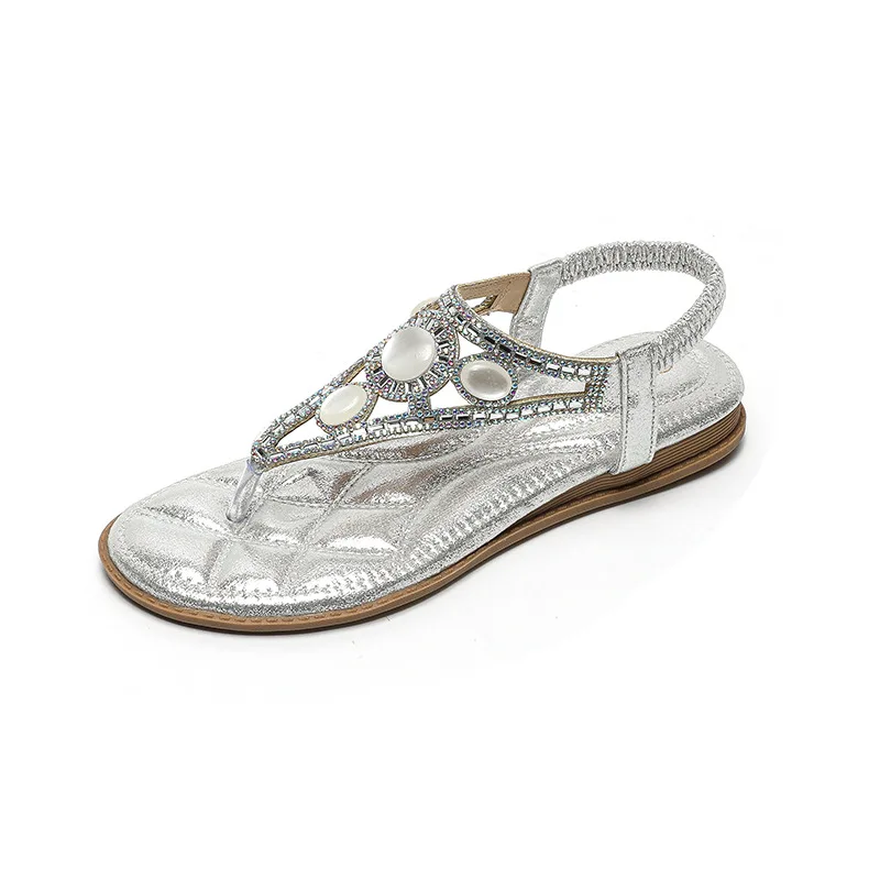 Bohemian Pearl Open Toe Breathable Flat Sandals Glamorous Thong Flip Flops Women Rhinestone Decorate Slingback Flat Sandals 3.
Bohemian Pearl Open Toe Breathable Flat Sandals Glamorous Thong Flip Flops Women Rhinestone Decorate Slingback Flat Sandals 3.