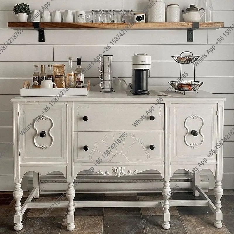 French solid wood entrance cabinet decoration partition cabinet vintage American entrance table small apartment wall sideboard
French solid wood entrance cabinet decoration partition cabinet vintage American entrance table small apartment wall sideboard