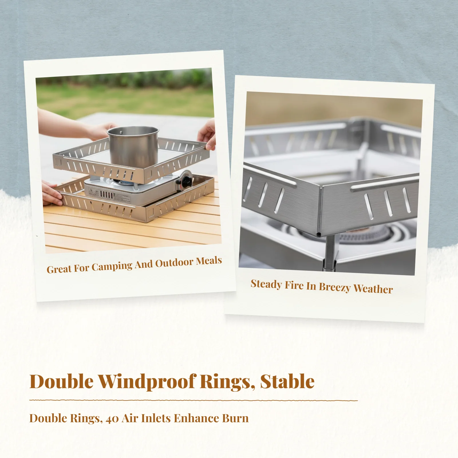 Windproof gas burner guard outdoor
Windproof gas burner guard outdoor