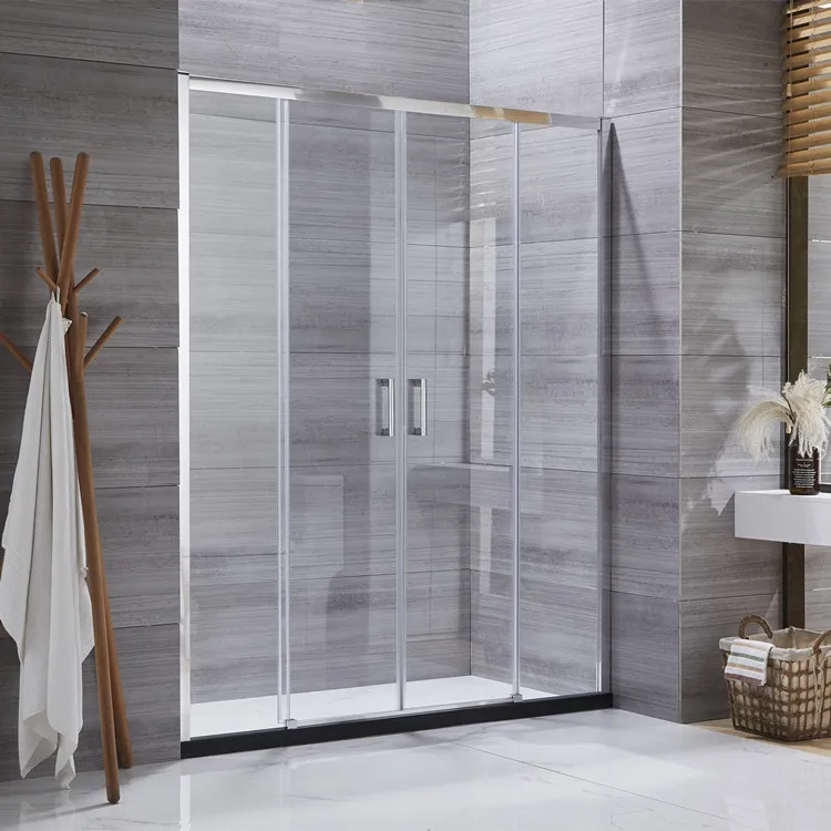 Modern Stainless Steel Aluminium Frame Sliding Glass Shower Door 6mm-8mm Thick Waterproof Home Hotel Tempered Glass Shower Rooms
Modern Stainless Steel Aluminium Frame Sliding Glass Shower Door 6mm-8mm Thick Waterproof Home Hotel Tempered Glass Shower Rooms