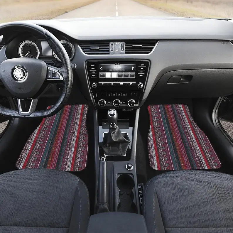 Red Boho Stripe Decor Car Floor Mats, Car Floor Mats Set, Floor Mats for Car, Bohemian, Boho Chic
Red Boho Stripe Decor Car Floor Mats, Car Floor Mats Set, Floor Mats for Car, Bohemian, Boho Chic