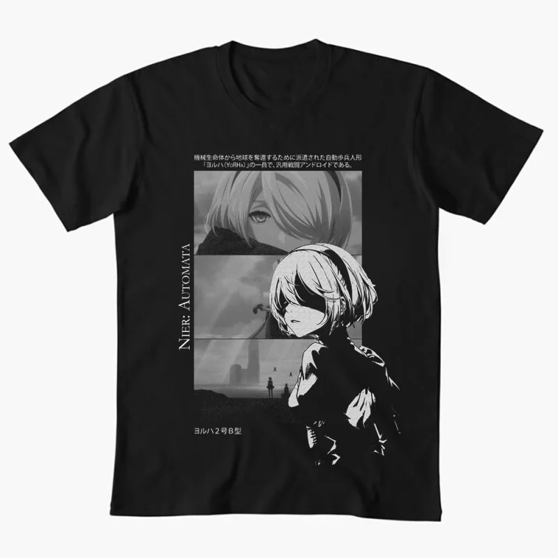 2B NieR Automata Yorh No. 2 Type B Anime T-shirt for Gamer 0607 Waifu Girl Cyber Punk Graphic Clothes Y2K Tee US Size Tops S-6XL
2B NieR Automata Yorh No. 2 Type B Anime T-shirt for Gamer 0607 Waifu Girl Cyber Punk Graphic Clothes Y2K Tee US Size Tops S-6XL