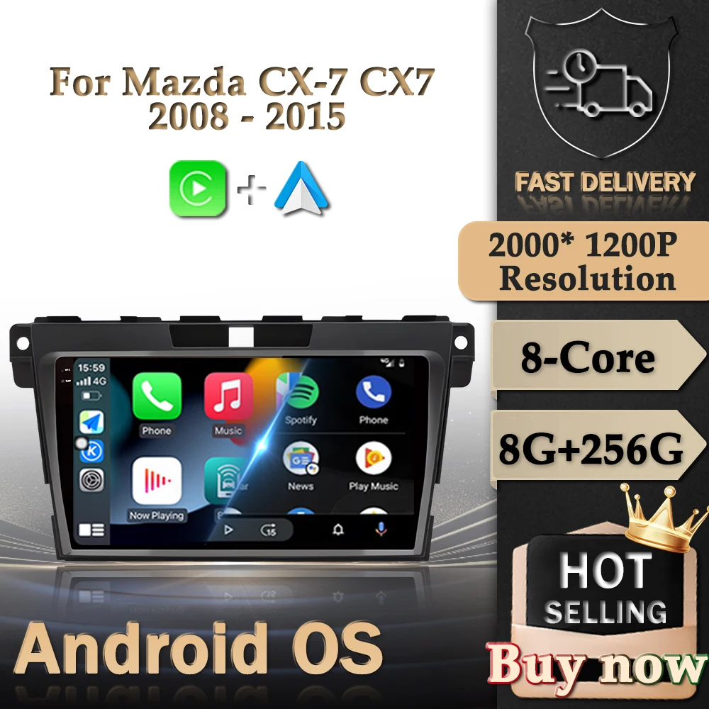 9 '' for Mazda CX-7 CX7 2008 - 2015 Car Radio Multimedia Stereo Player Android Auto GPS Navi Wireless Carplay Head Unit WiFi 4G
9 '' for Mazda CX-7 CX7 2008 - 2015 Car Radio Multimedia Stereo Player Android Auto GPS Navi Wireless Carplay Head Unit WiFi 4G