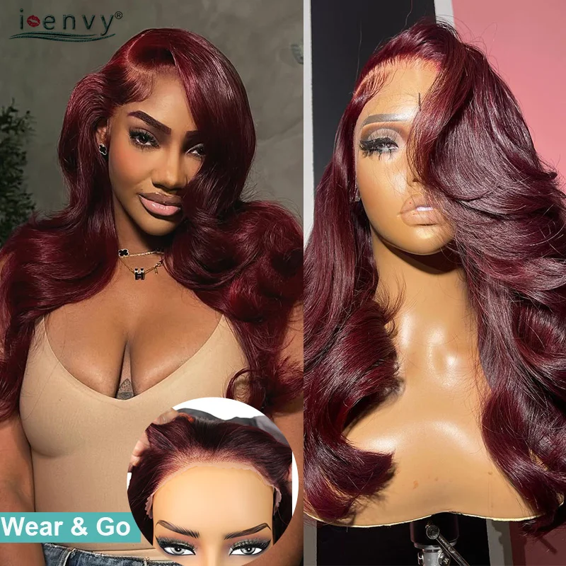 Pre-Max Red Burgundy Body Wave Glueless Wigs Human Hair Ready To Wear 9X6 Lace Frontal Wig Pre Cut No Glue Ginger Wig Preplucked
Pre-Max Red Burgundy Body Wave Glueless Wigs Human Hair Ready To Wear 9X6 Lace Frontal Wig Pre Cut No Glue Ginger Wig Preplucked