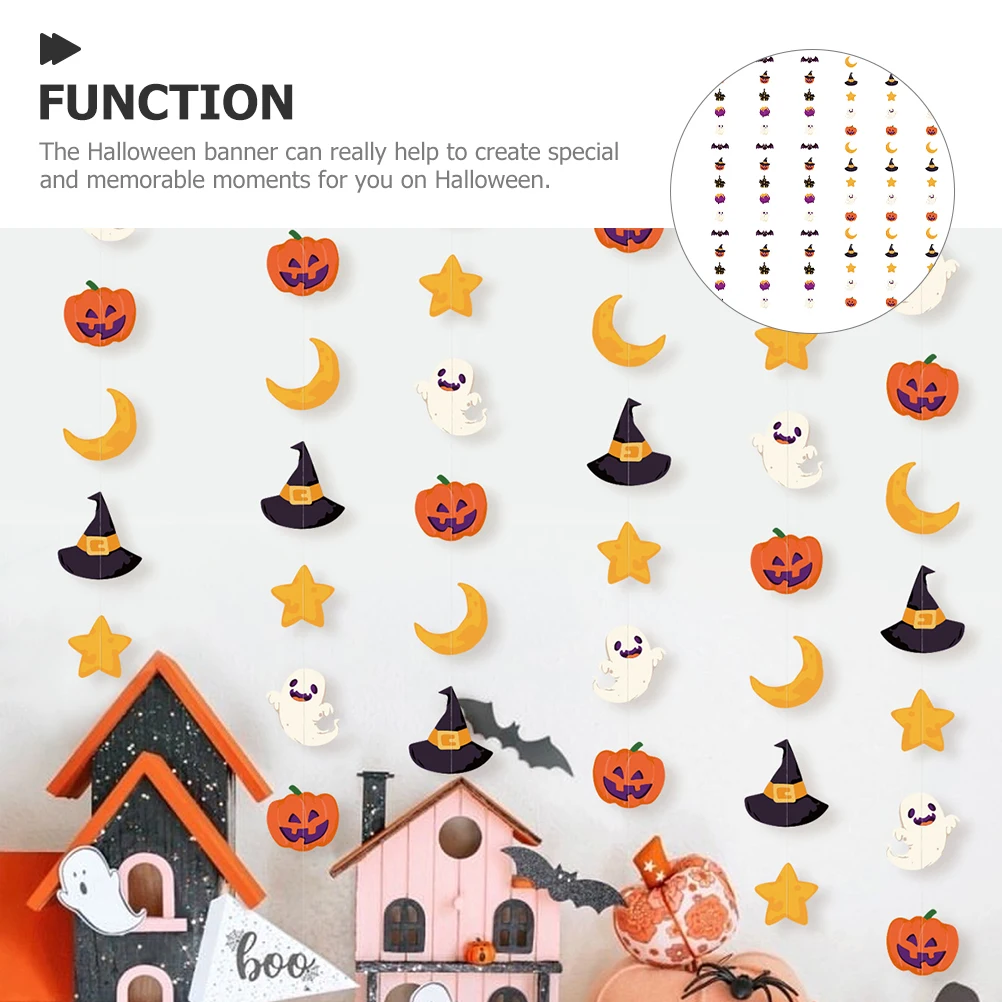 2 Sets Pumpkin Bat Hanger Halloween Decoration Banners Paper Garland Lightweight Party Hanging Decor Festival Banner
2 Sets Pumpkin Bat Hanger Halloween Decoration Banners Paper Garland Lightweight Party Hanging Decor Festival Banner