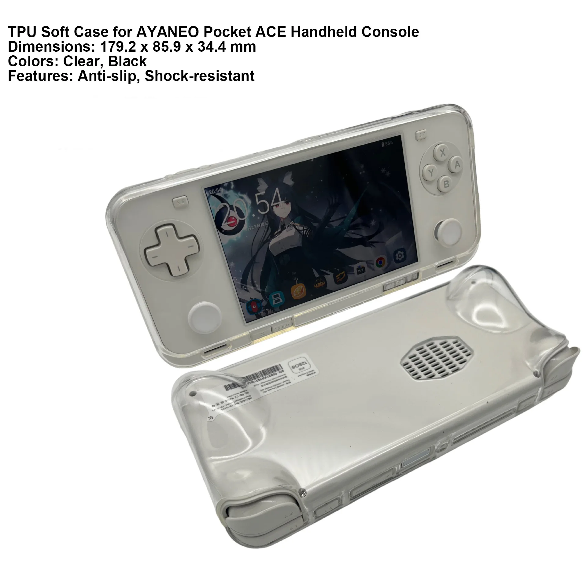 For AYANEO Pocket ACE Protective Case Game Console Special Ventilation hole TPU Case Full Package Fit Thin Anti-fall Case
For AYANEO Pocket ACE Protective Case Game Console Special Ventilation hole TPU Case Full Package Fit Thin Anti-fall Case