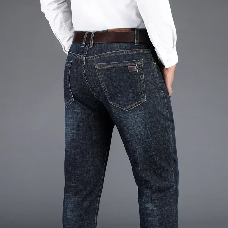 2025 Autumn New Office Business Jeans Men Classic Style Blue Black Stretch Straight-leg Denim Pants Male Brand Trousers
2025 Autumn New Office Business Jeans Men Classic Style Blue Black Stretch Straight-leg Denim Pants Male Brand Trousers