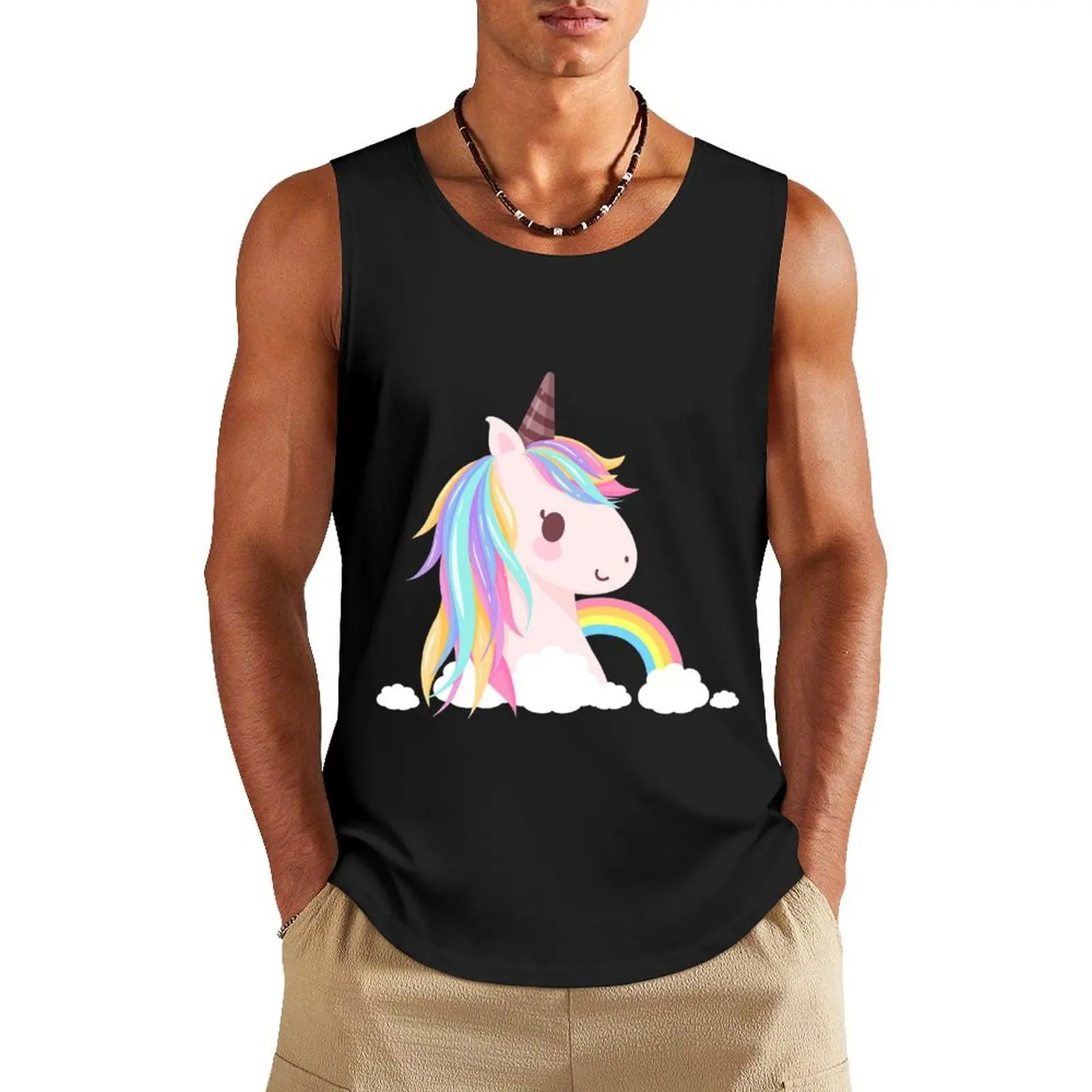 Cute baby unicorn Tank Top Men's gym gym training accessories Sleeveless T-shirt T-shirt for fitness
Cute baby unicorn Tank Top Men's gym gym training accessories Sleeveless T-shirt T-shirt for fitness
