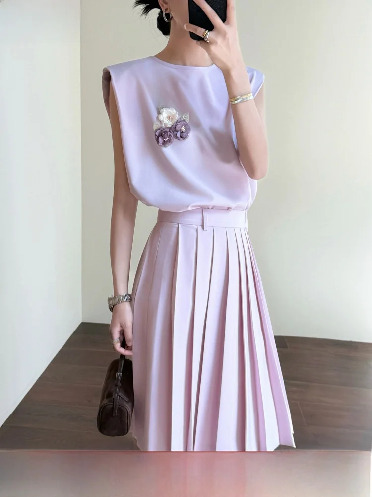 Tasyavan Gentle Pink Colorway! Shoulder Pad Sleeve Covering Loose Vest Top Three-Dimensional Cutting Skirt Set Women's Fashio...
Tasyavan Gentle Pink Colorway! Shoulder Pad Sleeve Covering Loose Vest Top Three-Dimensional Cutting Skirt Set Women's Fashio...