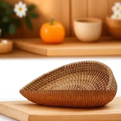 Rattan Storage Basket Snack Tray Plate Holder Fruit Table Decoration Biscuit Chocolate
Rattan Storage Basket Snack Tray Plate Holder Fruit Table Decoration Biscuit Chocolate