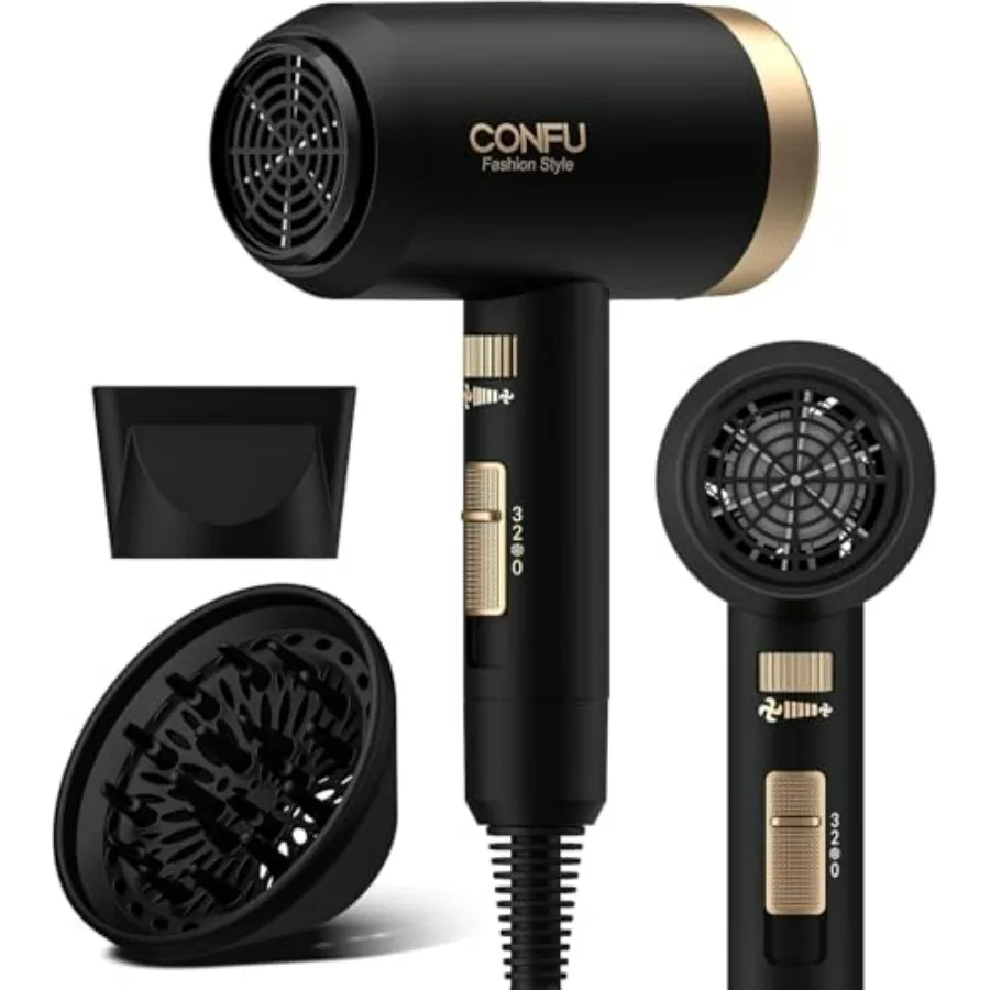 Hair Dryer for Home Travel, ABS Plastic, Black, 21000 RPM Fast Drying with Negative Ionic Technology and Diffuser for Curly Hai
Hair Dryer for Home Travel, ABS Plastic, Black, 21000 RPM Fast Drying with Negative Ionic Technology and Diffuser for Curly Hai