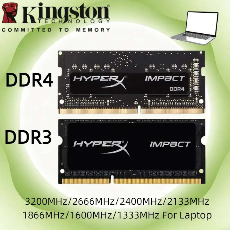 Kingston Notebook DDR3L DDR3 DDR4 RAM 4GB 8GB 16GB 1333 1600 1866 2133 2400 2666 3200MHz Laptop Memory Module
Kingston Notebook DDR3L DDR3 DDR4 RAM 4GB 8GB 16GB 1333 1600 1866 2133 2400 2666 3200MHz Laptop Memory Module