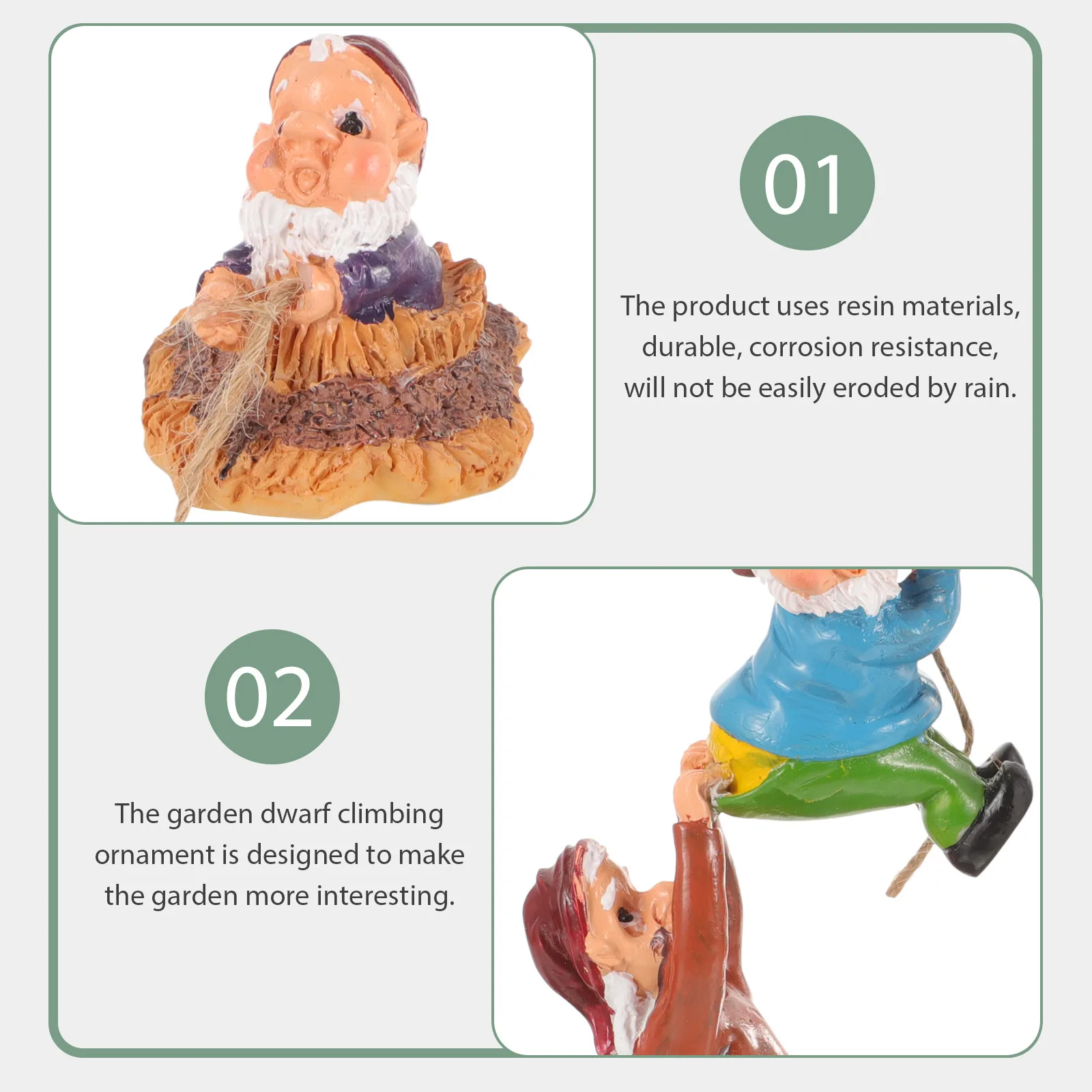 Resin Craft Climbing Figurine Gnome Elf Statue Garden Decoration Outdoor Tree Hanging nament Durable Yard Scene Pendulum
Resin Craft Climbing Figurine Gnome Elf Statue Garden Decoration Outdoor Tree Hanging nament Durable Yard Scene Pendulum