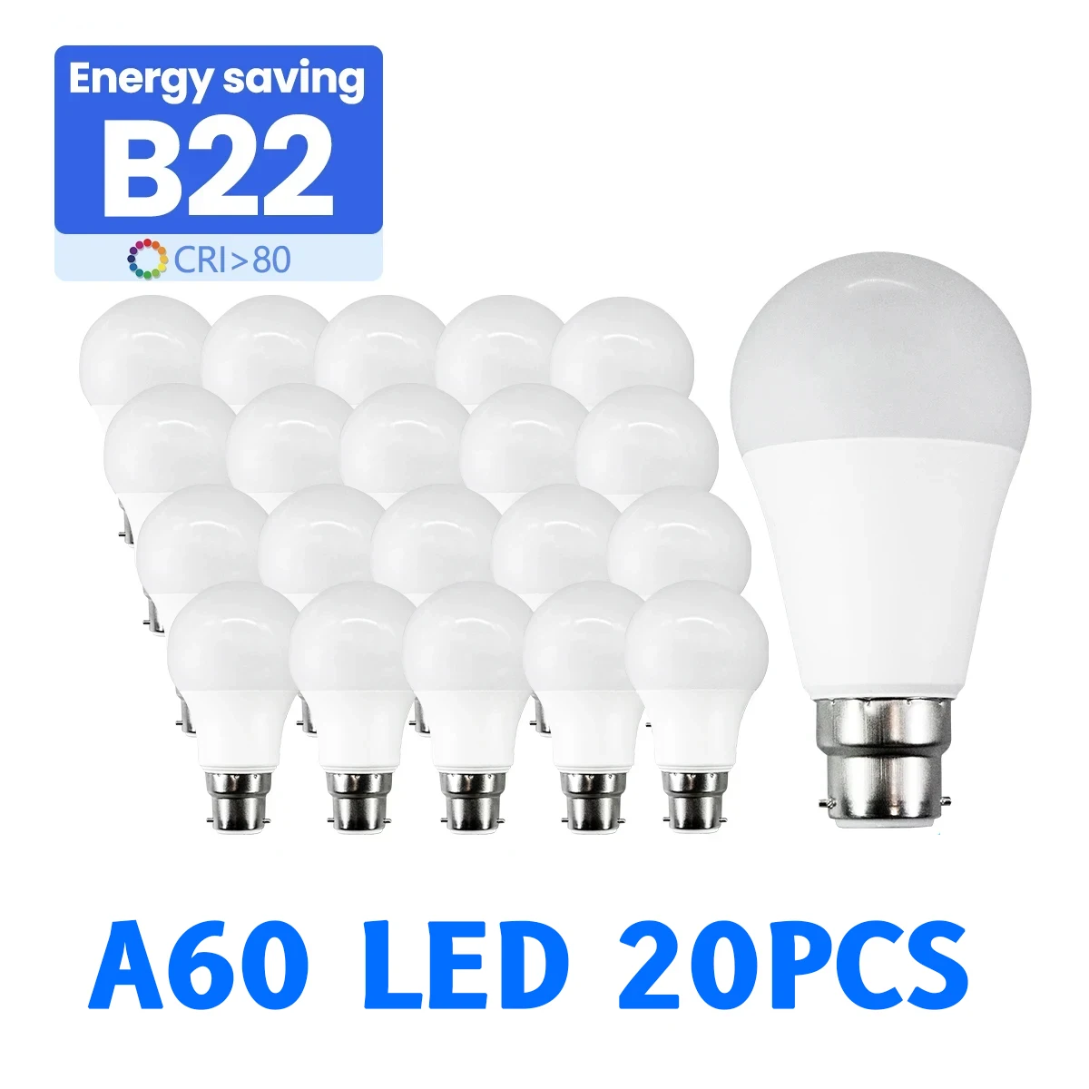20PCS High Quality LED Bulb Lamps AC110-220V B22 Base Warm White Light Energy Saving Lamp for Home Living Room Bedroom Decor
20PCS High Quality LED Bulb Lamps AC110-220V B22 Base Warm White Light Energy Saving Lamp for Home Living Room Bedroom Decor