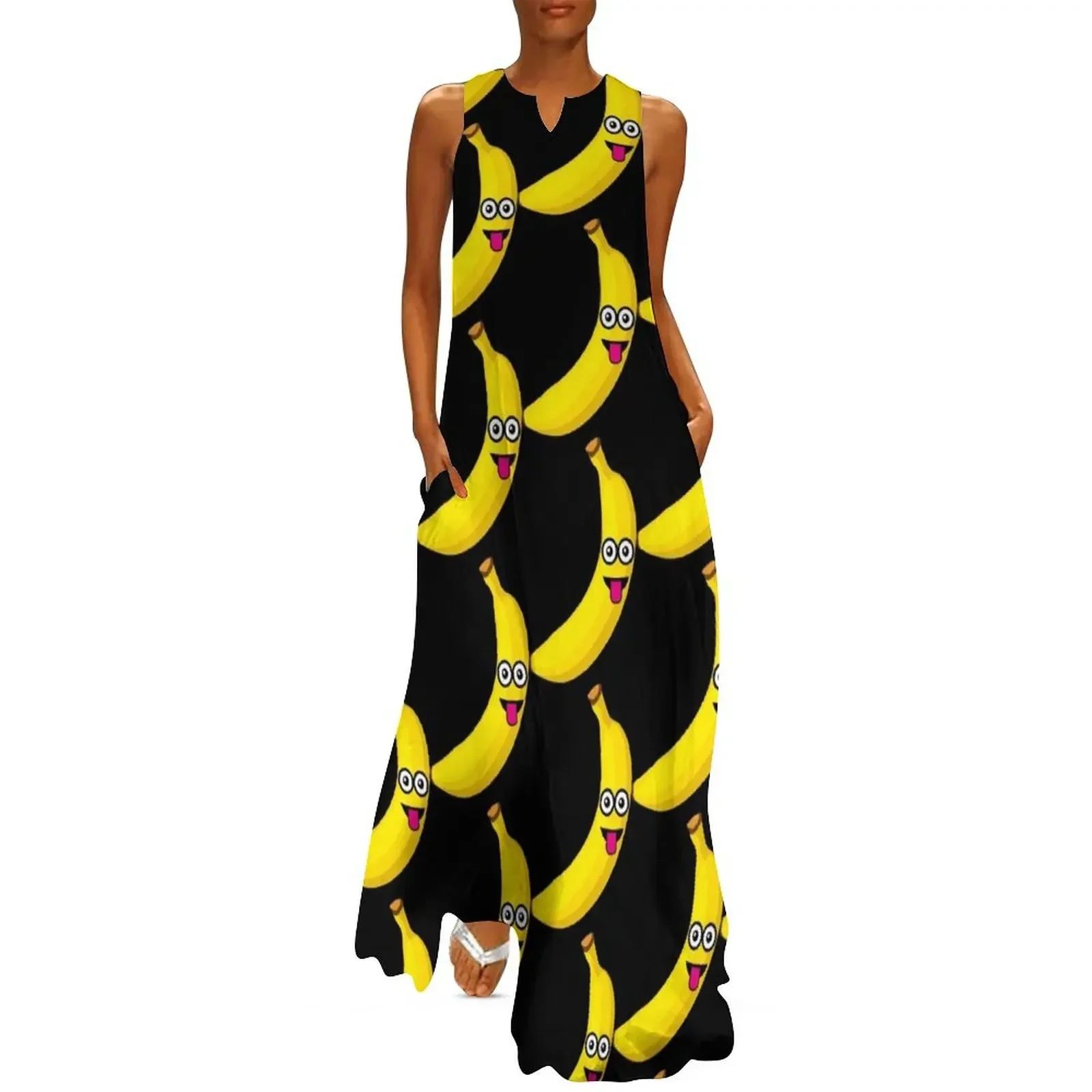 31 banana laughs eyes tongue Long Dress Bridesmaid dress woman Elegant gown Dress
31 banana laughs eyes tongue Long Dress Bridesmaid dress woman Elegant gown Dress