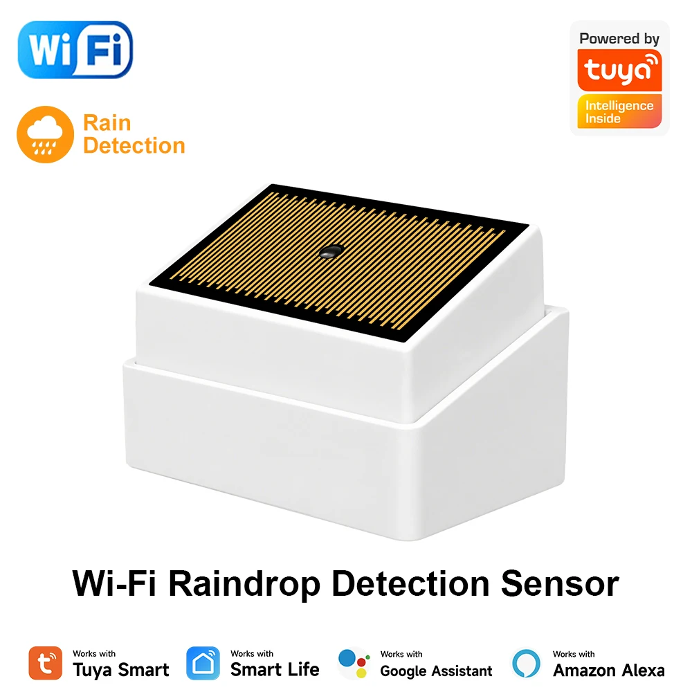 Tuya Wifi Smart Rain Sensor IPX4 Outdoor Waterproof Smart Home Assistant Compatible with Smart Life IPX4 Waterproof
Tuya Wifi Smart Rain Sensor IPX4 Outdoor Waterproof Smart Home Assistant Compatible with Smart Life IPX4 Waterproof