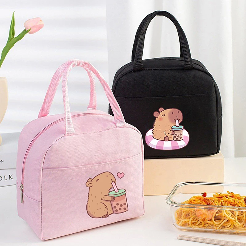 Cartoon Cute Capybara Print Insulated Lunch Bags Fashion Portable Thermal Lunch Tote Bags Picnic Food Preservation Lunch Box Bag
Cartoon Cute Capybara Print Insulated Lunch Bags Fashion Portable Thermal Lunch Tote Bags Picnic Food Preservation Lunch Box Bag