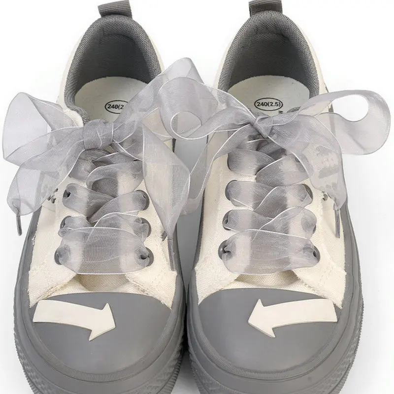 New 2.5CM Width Flat Silk Shoelace Chiffon Yarn Shoelaces Sneakers Rope Shoe Big Bow Laces for Shoes 120CM Shoes Accessories
New 2.5CM Width Flat Silk Shoelace Chiffon Yarn Shoelaces Sneakers Rope Shoe Big Bow Laces for Shoes 120CM Shoes Accessories