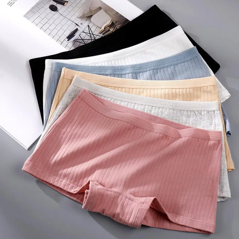 Women Mid-rise Panties Seamless Solid Color High Elastic Slim Fit Ribbed Safety Shorts Briefs Underpants Ladies Boxer Shorts
Women Mid-rise Panties Seamless Solid Color High Elastic Slim Fit Ribbed Safety Shorts Briefs Underpants Ladies Boxer Shorts