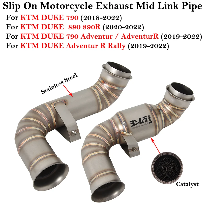 Для мотоцикла KTM DUKE 790 Duke 890 890R KTM 790 Adventur R KTM790 R Rally 19-22, модификация средней звеньевой трубы, катализатор выхлопных газов
Для мотоцикла KTM DUKE 790 Duke 890 890R KTM 790 Adventur R KTM790 R Rally 19-22, модификация средней звеньевой трубы, катализатор выхлопных газов