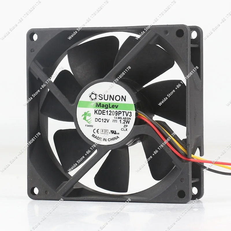 New SUNON Precision 9025 90X90X25MM 9CM Fan KDE1209PTV3 5V 24V 48V DC12V 1.2W 3-wire
New SUNON Precision 9025 90X90X25MM 9CM Fan KDE1209PTV3 5V 24V 48V DC12V 1.2W 3-wire