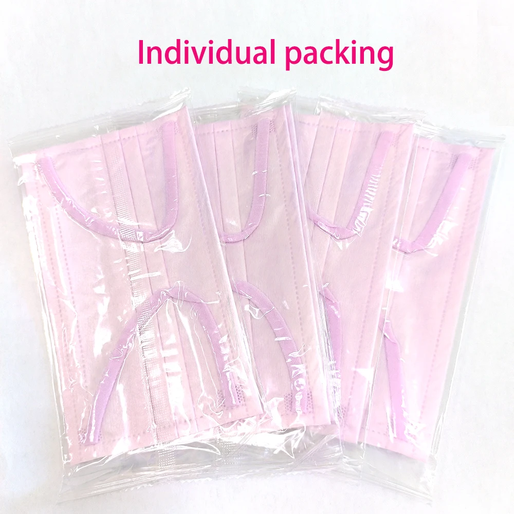 Disposable mask Face Mask 3-layer Anti-Dust Masks Elastic Ear Loop Mouth Masks for adult Pink individual packing
Disposable mask Face Mask 3-layer Anti-Dust Masks Elastic Ear Loop Mouth Masks for adult Pink individual packing