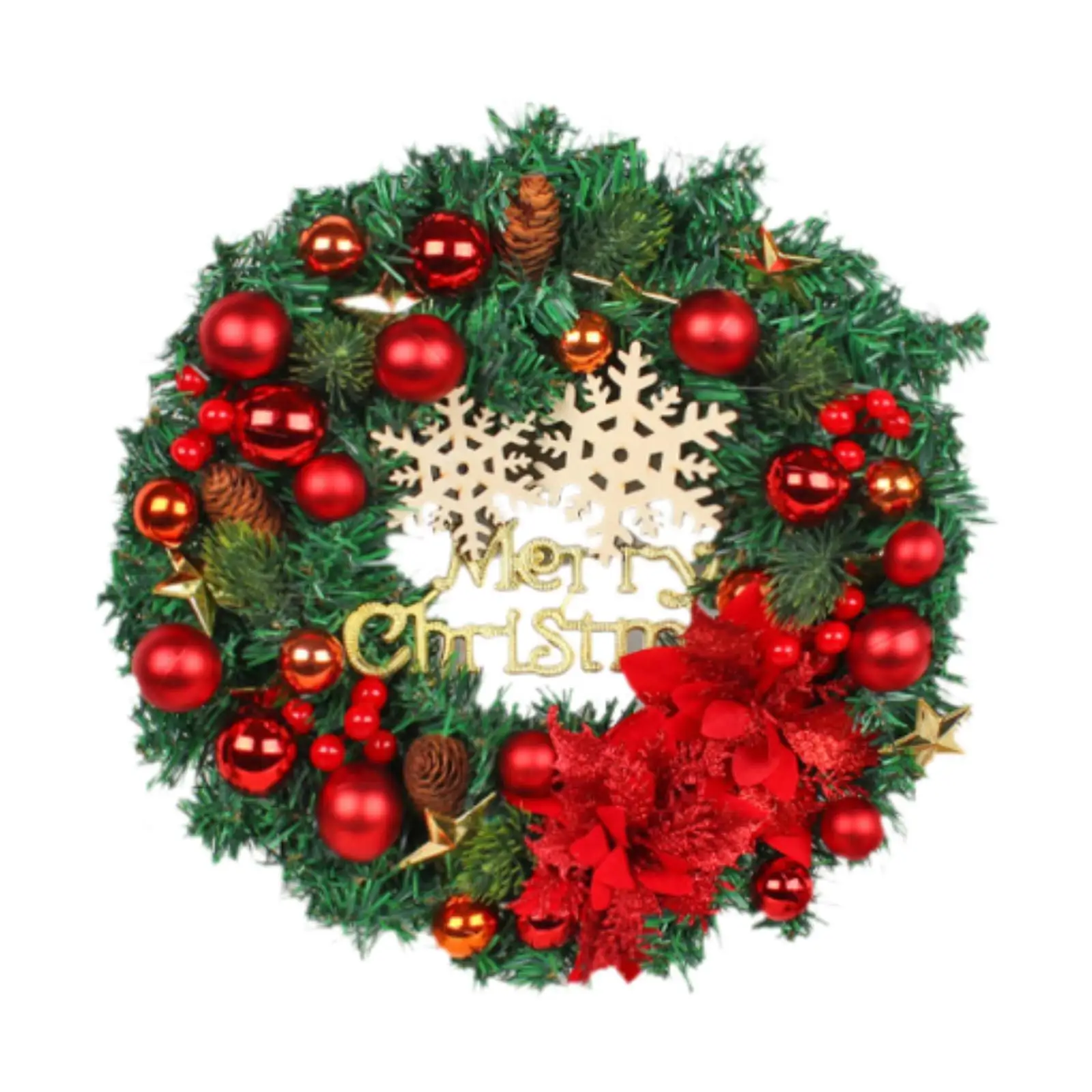Christmas Wreath Artificial Wreath Decorated with Ball Ornaments,Front Door Wreath for Outdoor
Christmas Wreath Artificial Wreath Decorated with Ball Ornaments,Front Door Wreath for Outdoor