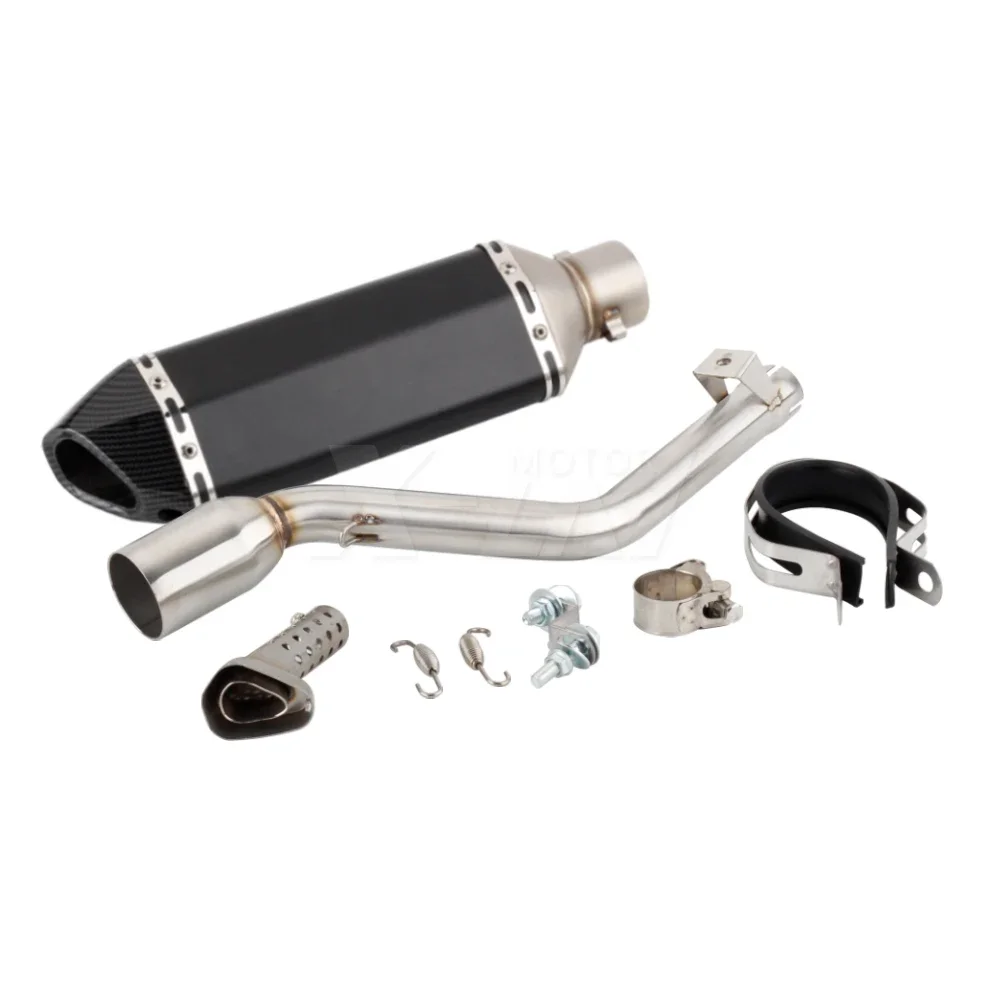Motorcycle Exhaust Pipe With Mid Link Pipe For Keeway TX 125 2012-2020 2021 TX125 Enduro / SM 2012-2021 TX 125 Escape Slip-on
Motorcycle Exhaust Pipe With Mid Link Pipe For Keeway TX 125 2012-2020 2021 TX125 Enduro / SM 2012-2021 TX 125 Escape Slip-on