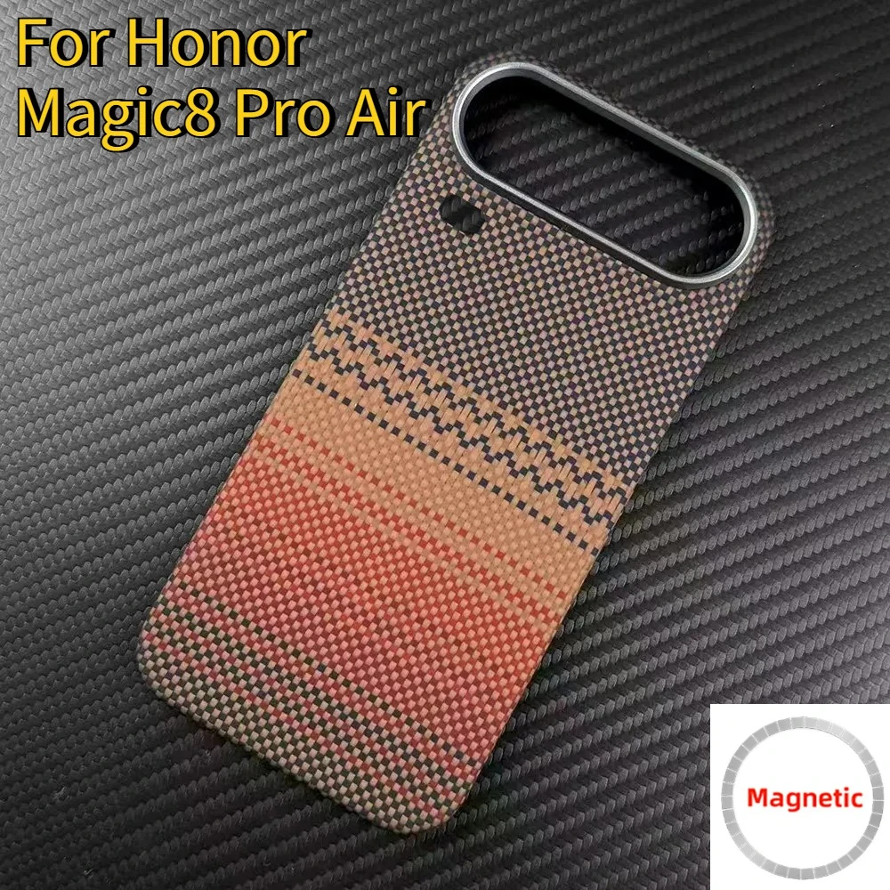 Business Sle Genuine Kevlar Carbon Fiber for Magsafe Case for Honor Magic 8 Pro Air Magnetic Wireless Charge Phone Protect Cover
Business Sle Genuine Kevlar Carbon Fiber for Magsafe Case for Honor Magic 8 Pro Air Magnetic Wireless Charge Phone Protect Cover