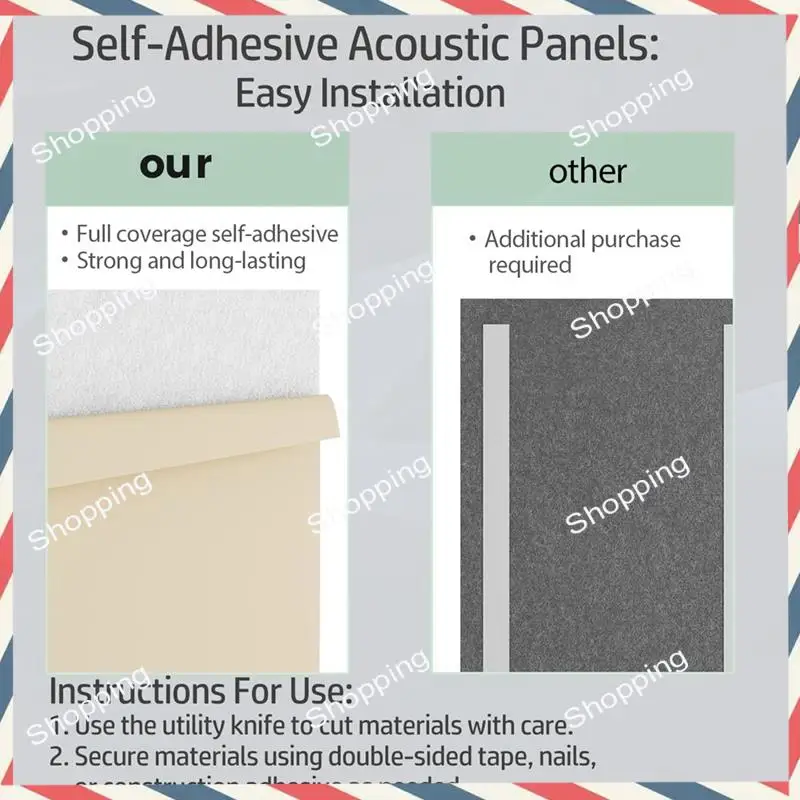 A44M 15 Pack 12X8x4 Inch Acoustic Wall Panels, Self-Adhesive Sound Absorbing Panel,For Recording Studios
A44M 15 Pack 12X8x4 Inch Acoustic Wall Panels, Self-Adhesive Sound Absorbing Panel,For Recording Studios