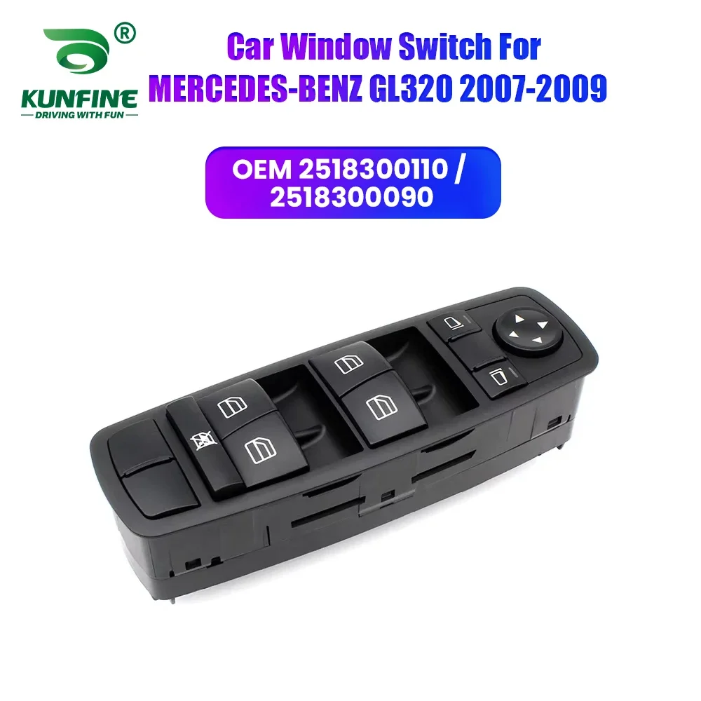 Car Window Switch Button Front Left Power Master Control For MERCEDES-BENZ GL320 GL350 GL450 Part NO. 2518300110 / 2518300090
Car Window Switch Button Front Left Power Master Control For MERCEDES-BENZ GL320 GL350 GL450 Part NO. 2518300110 / 2518300090