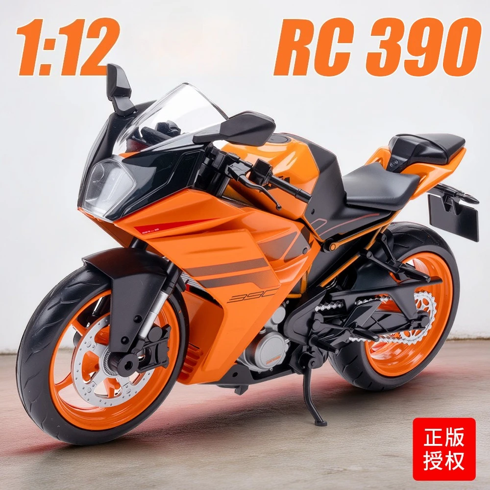 1:12 RC1390 RC390 Motorcycle Toy Models Metal Diecast Shock Absorption Front Wheel Steering Motorbike Toys for Kids
1:12 RC1390 RC390 Motorcycle Toy Models Metal Diecast Shock Absorption Front Wheel Steering Motorbike Toys for Kids