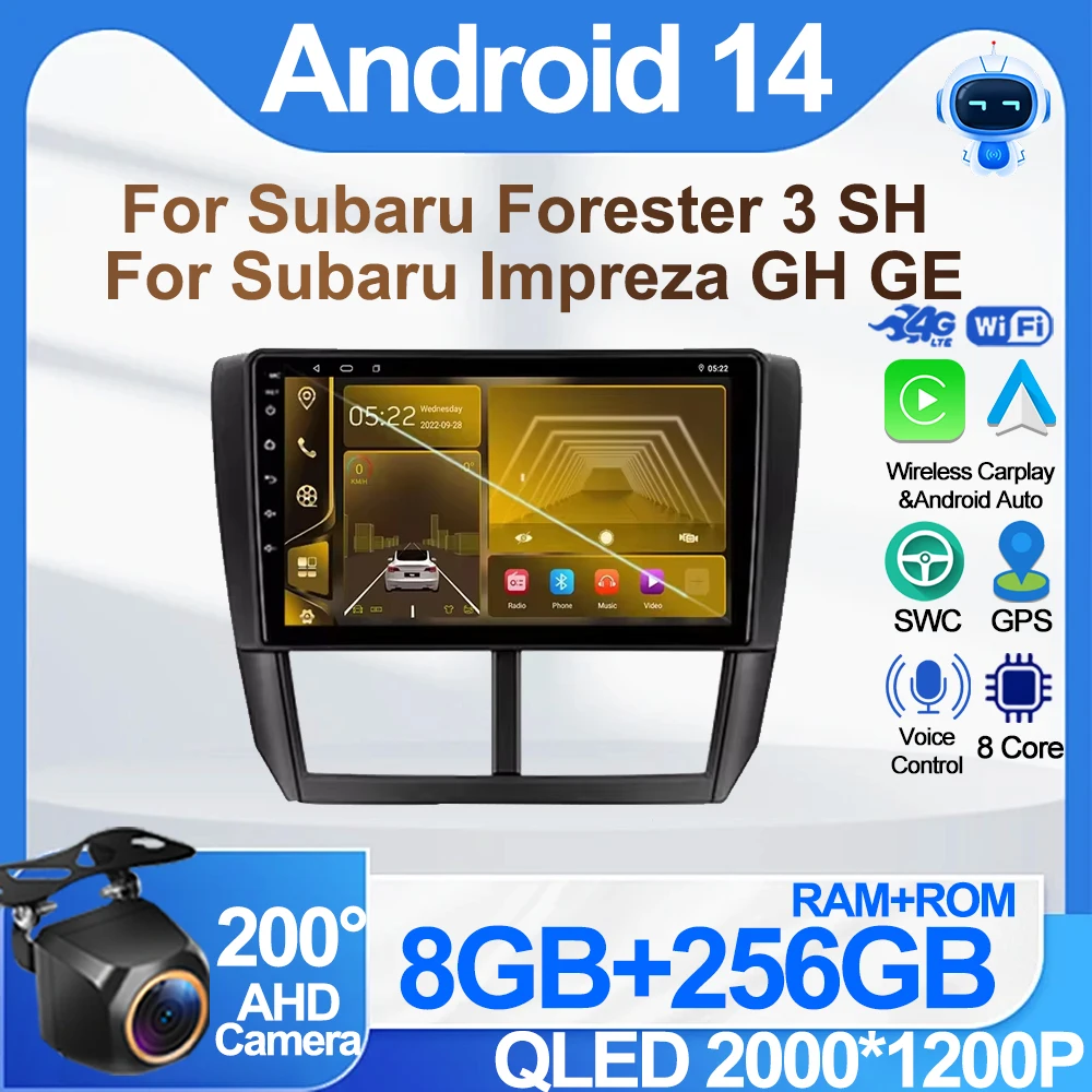 Car Android For Subaru Forester 3 SH For Subaru Impreza GH GE GPS Navigation Stereo Head Unit No 2din DVD Rear Camera 8 Core DSP
Car Android For Subaru Forester 3 SH For Subaru Impreza GH GE GPS Navigation Stereo Head Unit No 2din DVD Rear Camera 8 Core DSP